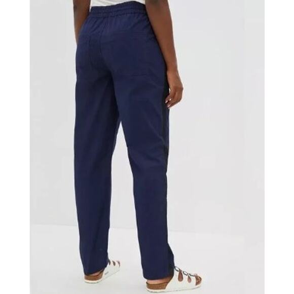 Anthropologie Maeve Tenley Twill Track Tuxedo Stripe Tapered Pants Women Sz XS - Picture 9 of 10